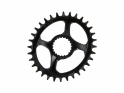 GARBARUK Chainring Melon oval Direct Mount | 1-speed narrow-wide Shimano XTR M9100 | 32 Teeth silver