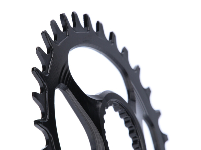 GARBARUK Chainring Melon oval Direct Mount | 1-speed narrow-wide Shimano XTR M9100 | 30 Teeth black