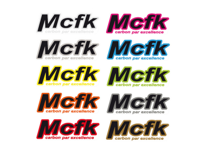 MCFK Aufkleber fr Sattel, Sattelsttze und Lenker gelb