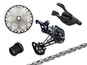 SHIMANO SLX Upgrade Kit M7120 1x12-fach / Newmen Gen2 Micro Spline Freilauf | Kassette 10-45 Zähne Schalthebel SL-M7100 | für I-Spec EV