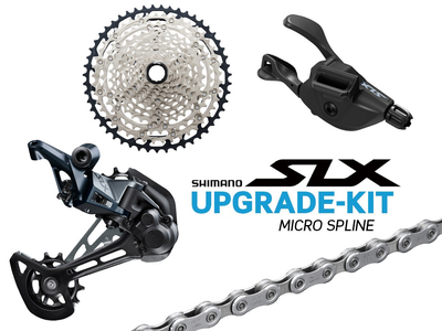 SHIMANO SLX Upgrade Kit M7100 1x12-fach | Kassette 10-51 Zähne Schalthebel SL-M7100 | mit Schelle