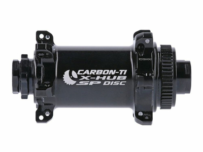 CARBON-TI Front Hub X-Hub SP Center Lock for 12x100 mm Thru Axle | 24 Hole black