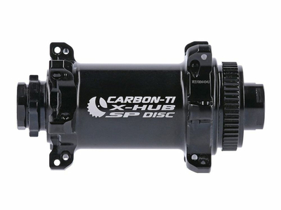 CARBON-TI Front Hub X-Hub SP Center Lock for 12x100 mm Thru Axle | 24 Hole red