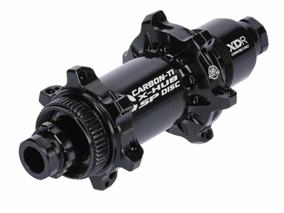 CARBON-TI Hinterradnabe X-Hub SP Center Lock X-12 fr 12x142 mm Steckachse | 24 Loch | Freilauf SRAM XDR schwarz matt