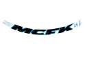 MCFK Sticker for rims | Road | 55 mm silver