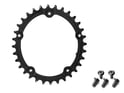 ABSOLUTE BLACK Chainring Premium Sub Compact oval 2-speed BCD 110/5 Hole | 32 Teeth black inside