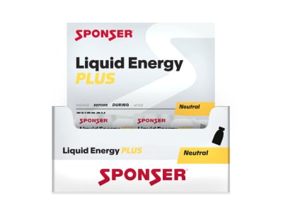 SPONSER Energygel Liquid Energy Plus with Caffeine | 18 Tubes Box