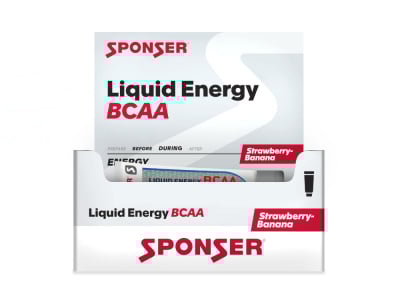 SPONSER Energygel Liquid Energy BCAA Strawberry-Banana | 18 Tuben Box