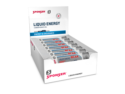 SPONSER Energygel Liquid Energy BCAA Strawberry-Banana | 20 Tuben Box