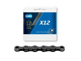 KMC Kette 12-fach X12 BlackTech 126 Glieder | schwarz