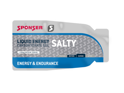 SPONSER Energiegel Liquid Energy Salty | 40 Beutel Box