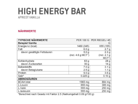 SPONSER Energybar High Energy Bar Apricot-Vanilla | 45g Bar