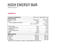 SPONSER Energybar High Energy Bar Apricot-Vanilla | 45g Bar