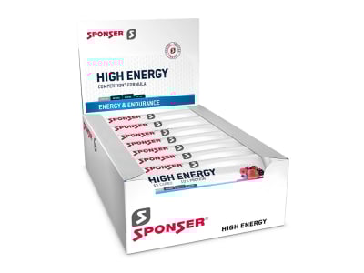 SPONSER Energieriegel High Energy Bar Berry | 30 Riegel Box