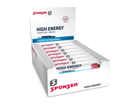 SPONSER Energieriegel High Energy Bar Berry | 30 Riegel Box