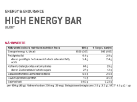 SPONSER Energybar High Energy Bar Berry | 30 Bars Box