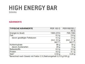 SPONSER Energybar High Energy Bar Banana | 45g Bar