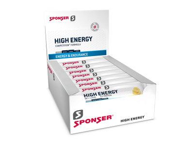 SPONSER Energybar High Energy Bar Banana | 30 Bars Box