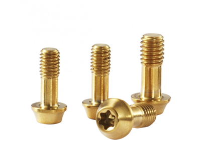 77DESIGNZ Titanium screw Ti Bolt M6x11 gold | Flat headed