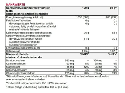 SPONSER Hypotonisches Sportgetrnk Competition Fruit Mix | 1000g Dose