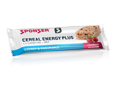 SPONSER Energybar Cereal Energy Plus Bar Cranberry | 40g Bar