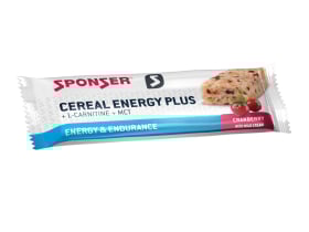 SPONSER Energybar Cereal Energy Plus Bar Cranberry | 40g Bar