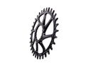 GARBARUK Chainring Melon Direct Mount oval | 1-speed narrow-wide e*thirteen Crank 28 Teeth silver
