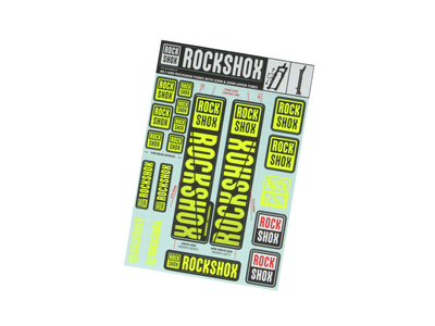 ROCKSHOX Sticker Decal Set fr 30 | 32 | RS1 Federgabel | farbig rot