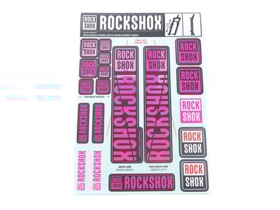 ROCKSHOX Sticker Decal Set fr 30 | 32 | RS1 Federgabel | farbig grau
