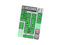 ROCKSHOX Decal Set for 35 mm Suspension Fork | colored water blue