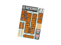 ROCKSHOX Sticker Decal Set für 35 mm Federgabel | farbig rot