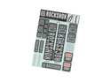 ROCKSHOX Sticker Decal Set für 35 mm Federgabel | farbig neongelb