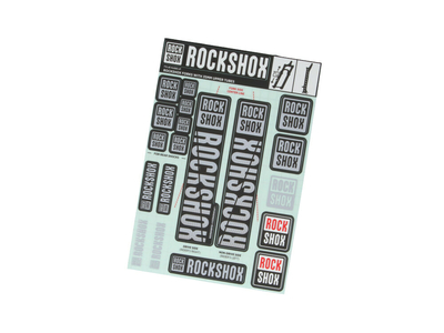 ROCKSHOX Sticker Decal Set fr 35 mm Federgabel | farbig neonorange