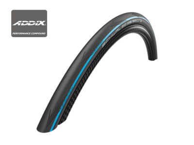 SCHWALBE Tire ONE 28 | 700 x 25C ADDIX Performance RaceGuard TUBE ONLY Blue Stripes