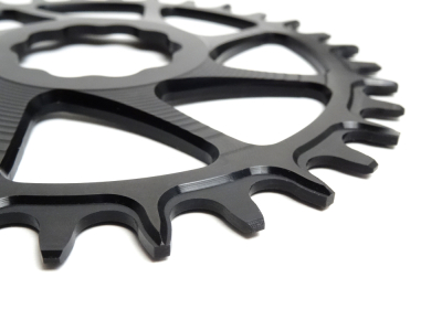 GARBARUK Kettenblatt Round Direct Mount | 1-fach narrow-wide Cannondale Hollowgram Kurbel 30 Zhne silber