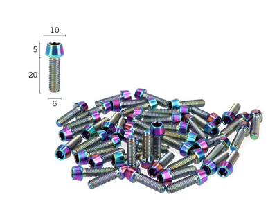 Titanium Screw M6x20 conical oil slick