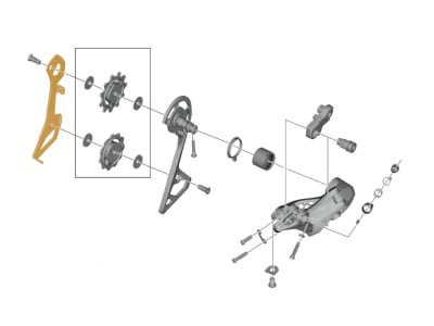 SHIMANO Rear Derailleur Cage inner Plate short Cage | Ultegra RD-R8000-SS/RD-R8050-SS