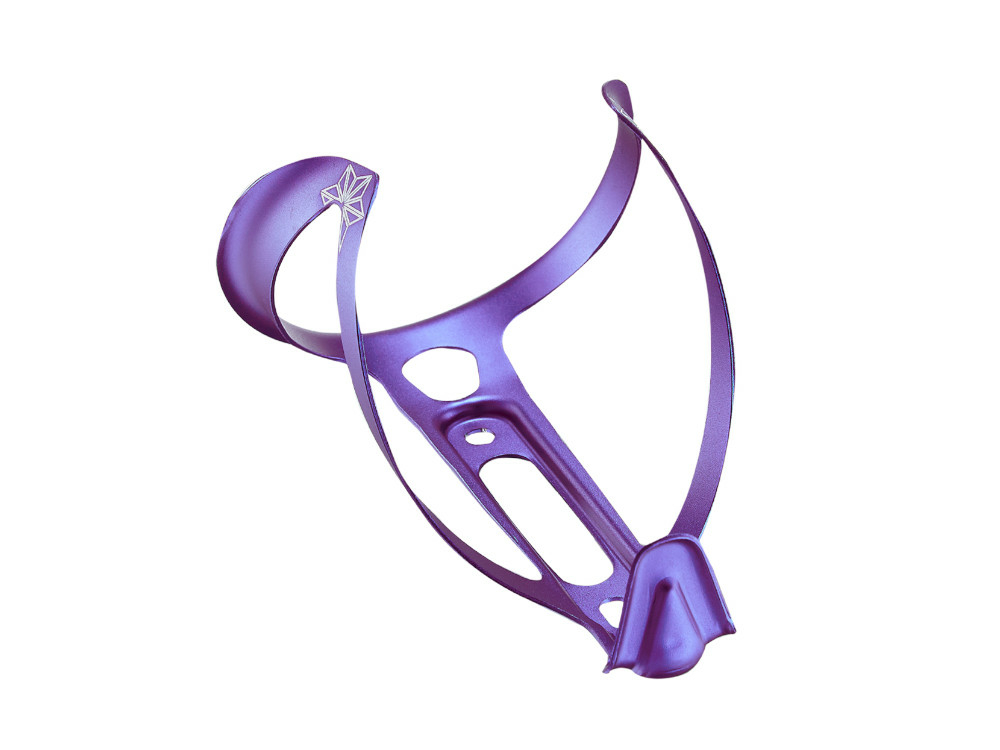 purple bike bottle cage