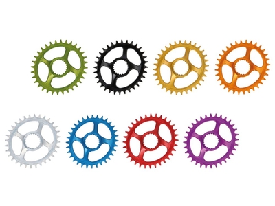 GARBARUK Kettenblatt Melon oval Direct Mount | 1-fach narrow-wide Shimano XTR M9100 | 38 Zähne schwarz