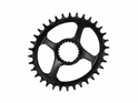 GARBARUK Chainring Melon oval Direct Mount | 1-speed narrow-wide Shimano XTR M9100 | 38 Teeth silver