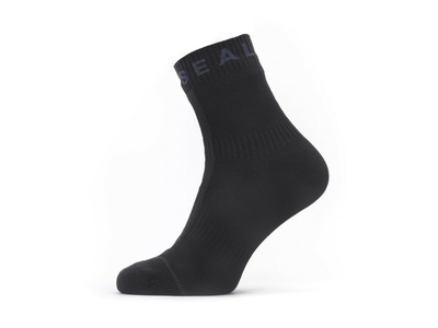 SEALSKINZ Socks Ankle All Weather Hydrostop | Waterproof | black / grey S (36 - 38)