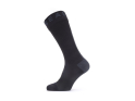 SEALSKINZ Socken Mid Length All Weather Hydrostop | Wasserdicht | schwarz / grau XL (47-49)