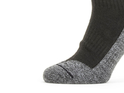 SEALSKINZ Socken Ankle Length Warm Weather Soft Touch | Wasserdicht | schwarz / grau