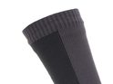 SEALSKINZ Socken Mid Length Cold Weather | Wasserdicht | schwarz / grau XL (47-49)