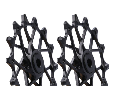 GARBARUK Schaltwerkrllchen fr Standard Kfig 14-14 Zhne | Shimano 12-fach violett