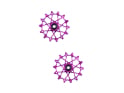GARBARUK Rear Derailleur Pulleys for Standard Cages 14-14 Teeth | Shimano MTB 12-speed purple