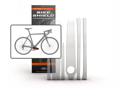 BIKESHIELD Schutzfolie für Kurbelarm CrankShield glänzend