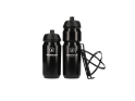 LIGHTWEIGHT Bottle Cage Edelhelfer Carbon incl. Bottle Reservetank | black