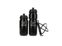 LIGHTWEIGHT Flaschenhalter Edelhelfer Carbon inkl. Trinkflasche Reservetank | schwarz 500 ml