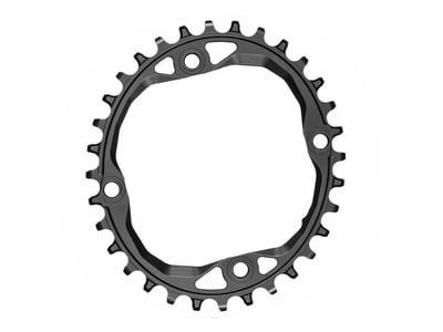 ABSOLUTE BLACK Kettenblatt oval 1-fach LK 104 | narrow...